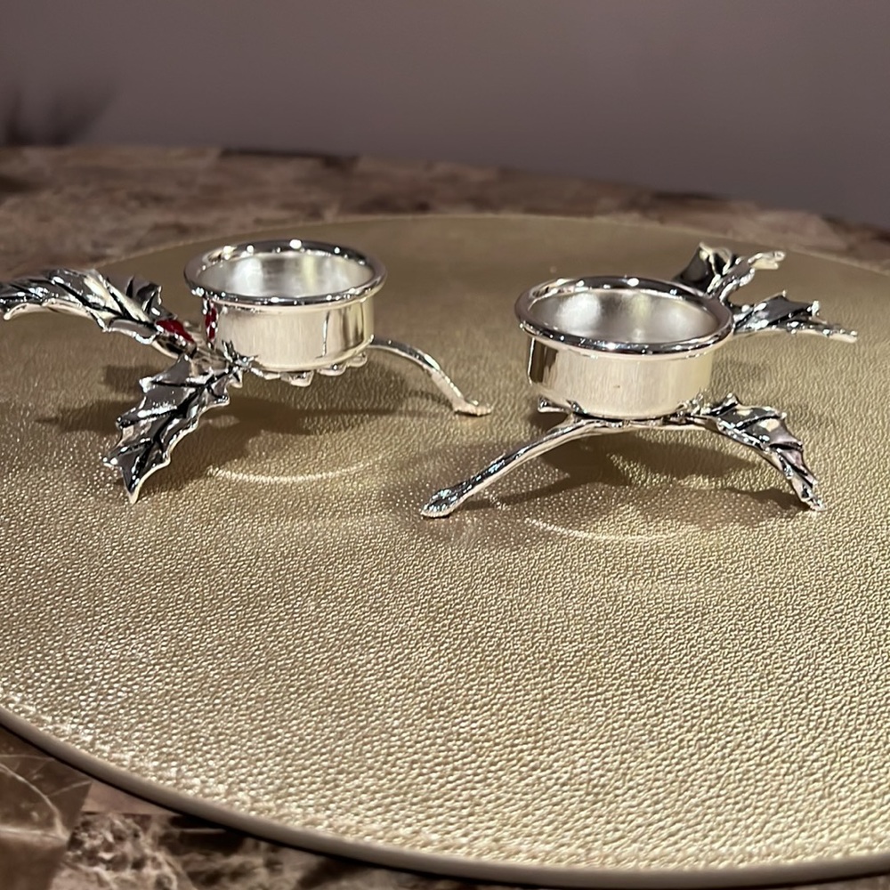 Holiday Tealight Holders Set/2 - Picture 6 of 7